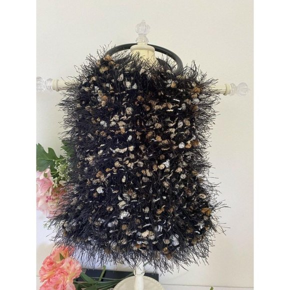 Vintage Handmade‎ Fringy Fuzzy Hairy Handbag - Picture 5 of 10